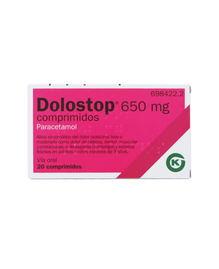 Dolostop 650 mg 20 comprimidos