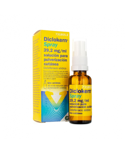 Diclokern spray 39,2 mg/ml solución para pulverización cutánea